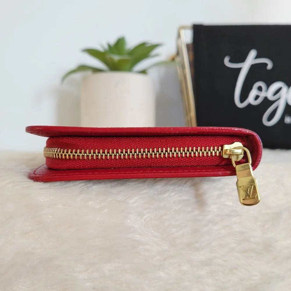 💕LIMITED Edition Louis Vuitton Porte-Monnaie Zippy Wallet Monogram Cerises